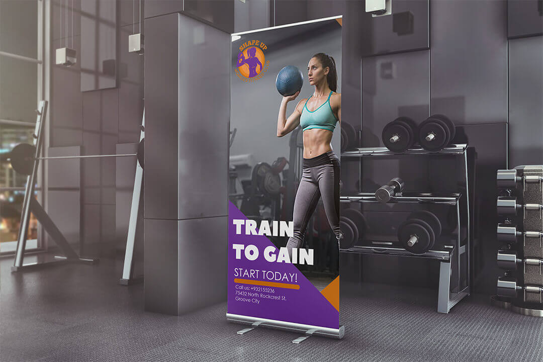Shape Standee Signage